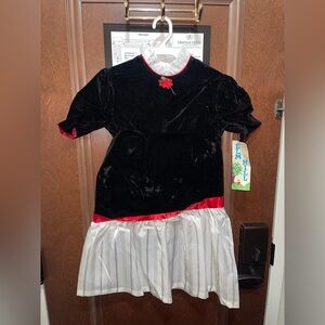 NWT Elm Hill Black and Red Girls Dress AS IS